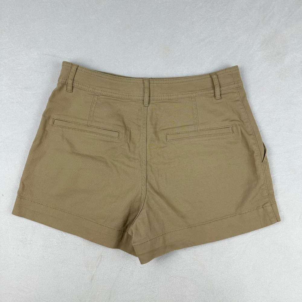H&M Women's Khaki Cargo Shorts Size 8 Utility Pocket Casual Summer - Picture 6 of 13